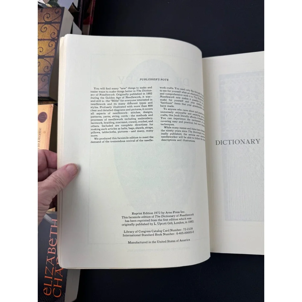 The Dictionary of Needlework Caulfeild Saward 1972 Facsimile 1882‎ Edition Book